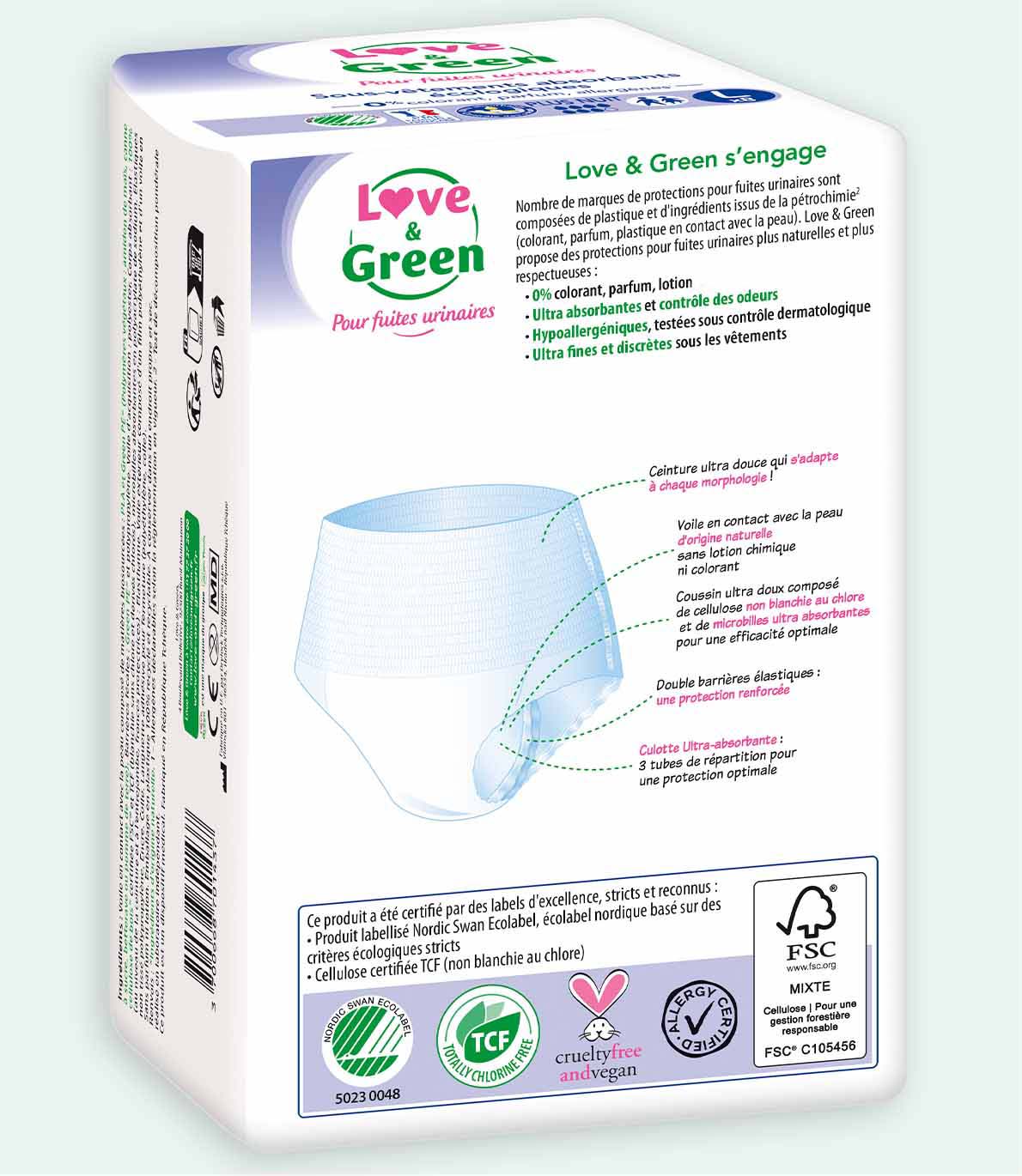 Sous-vêtements absorbants