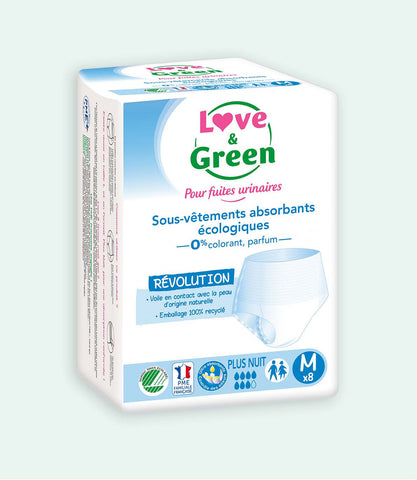 Ecological Absorbent Underwear for Urinary Leakage PLUS NIGHT - Size M & L