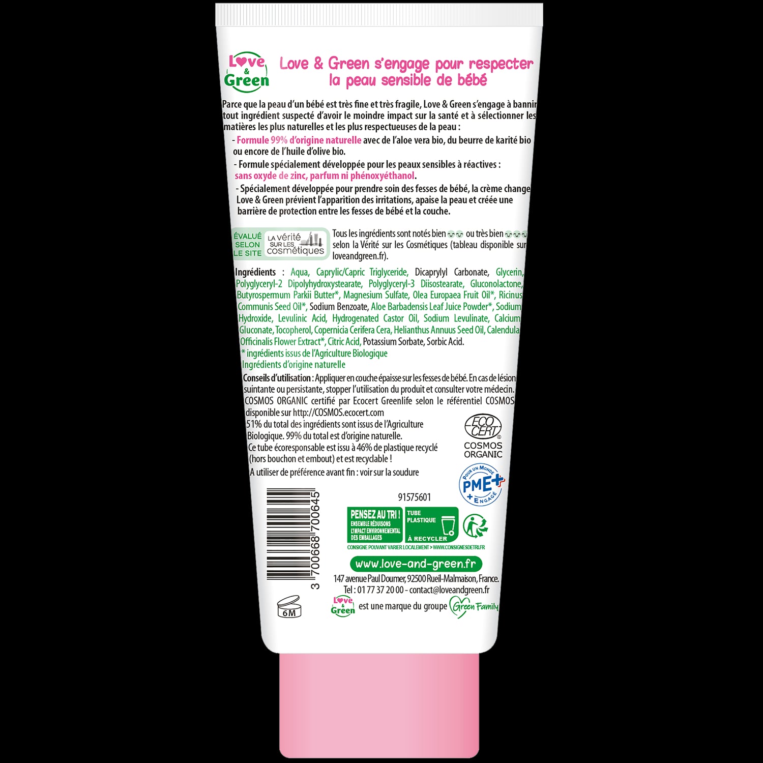 Certified Organic Nappy Change Cream